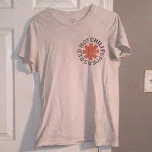 Red Hot Chili Peppers White Logo Shirt